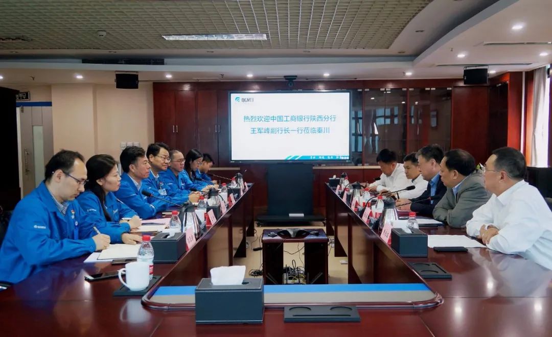 工行陕西省分行副行长王军峰一行到tyc5997太阳集团走访调研